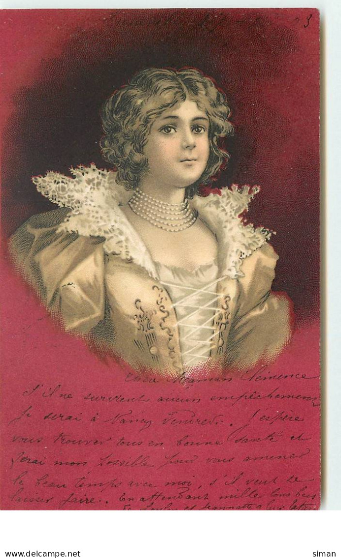 N°16093 - Clapsaddle - Portrait D'une Jeune Fille - Women