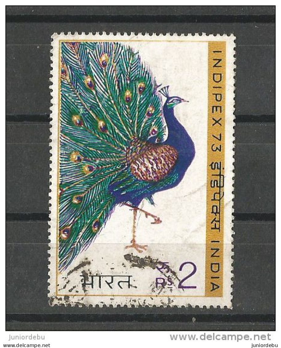 India - 1973 -  INDIPEX 73 - Peacock  - ( Bird - ) - USED. ( OL 25/12/2013 ) - Gebruikt