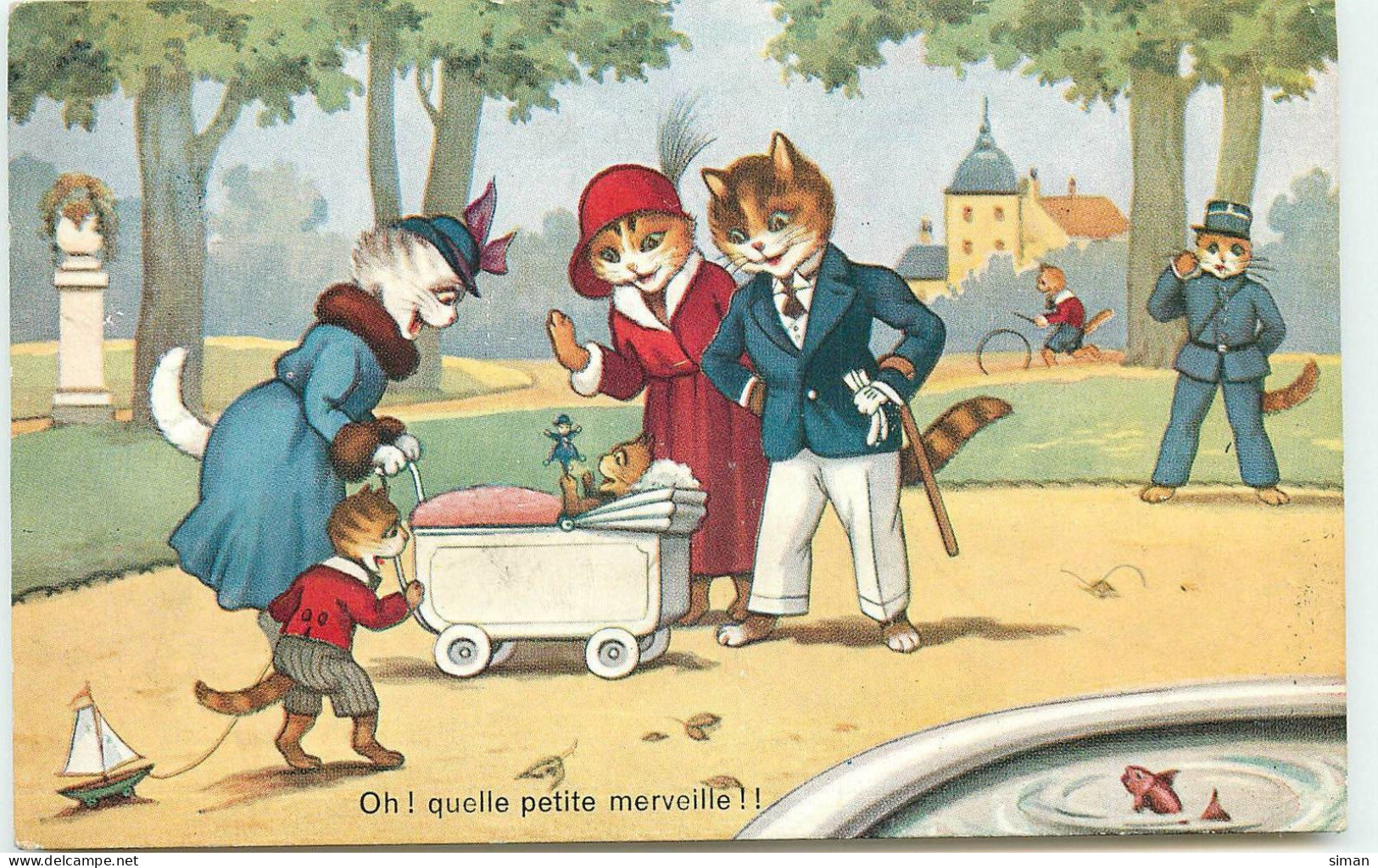 N°16048 - Chats Habillés - Oh! Quelle Petite Merveille - Dressed Animals