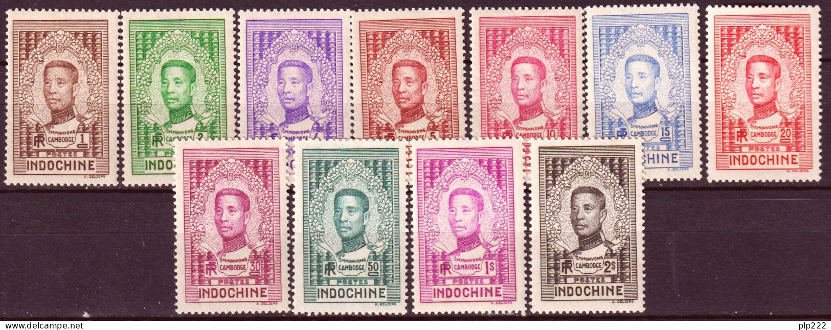 Indocina 1936 Y.T.182/92 */MH VF/F - Unused Stamps