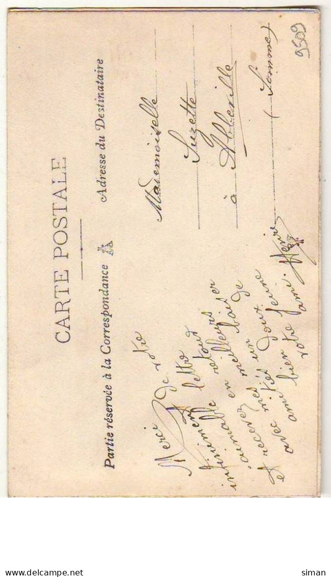 N°9509 - Carte Brodée - Amitié - Fleurs - Brodées