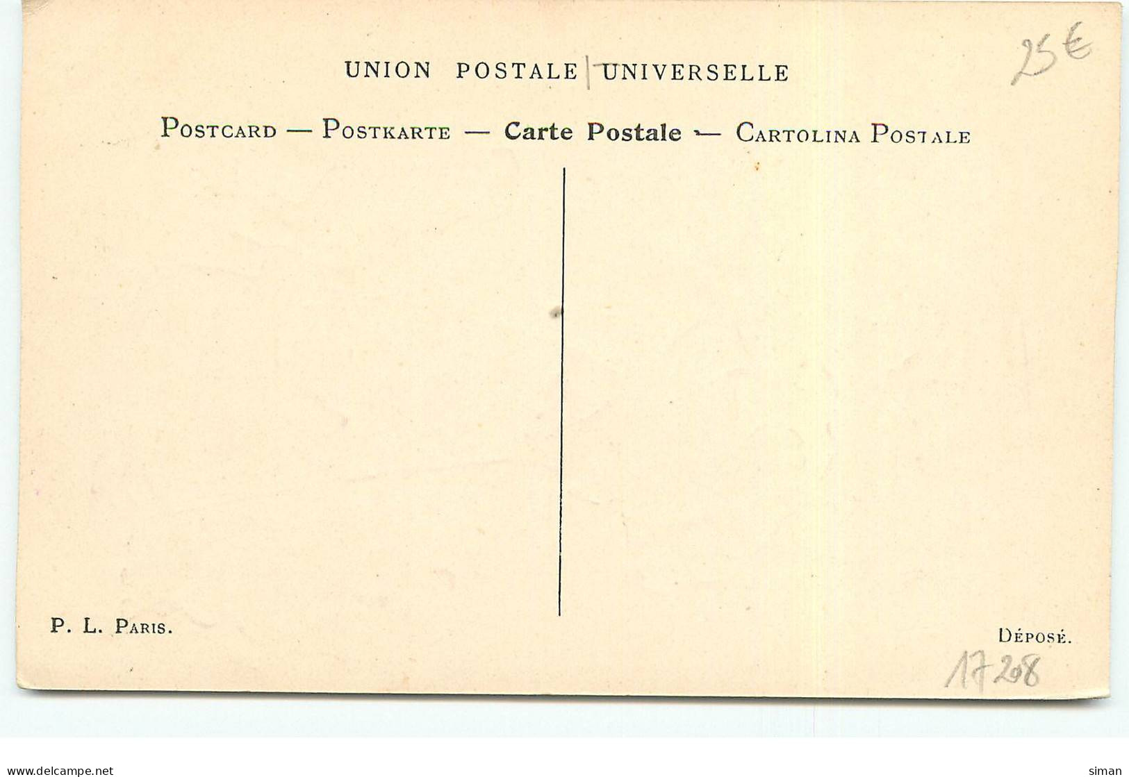 N°17208 - L.G. - Jeune Femme Se Promenant Avec Deux Grands Caniches - P.L. Paris - Sonstige & Ohne Zuordnung