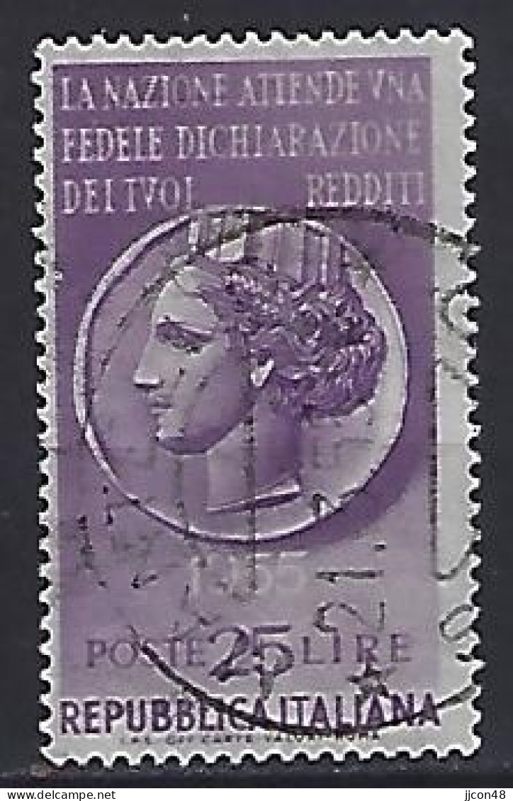 Italy 1955  Kampagne Fur Steuerehrichkeit (o) Mi.940 - 1946-60: Usados