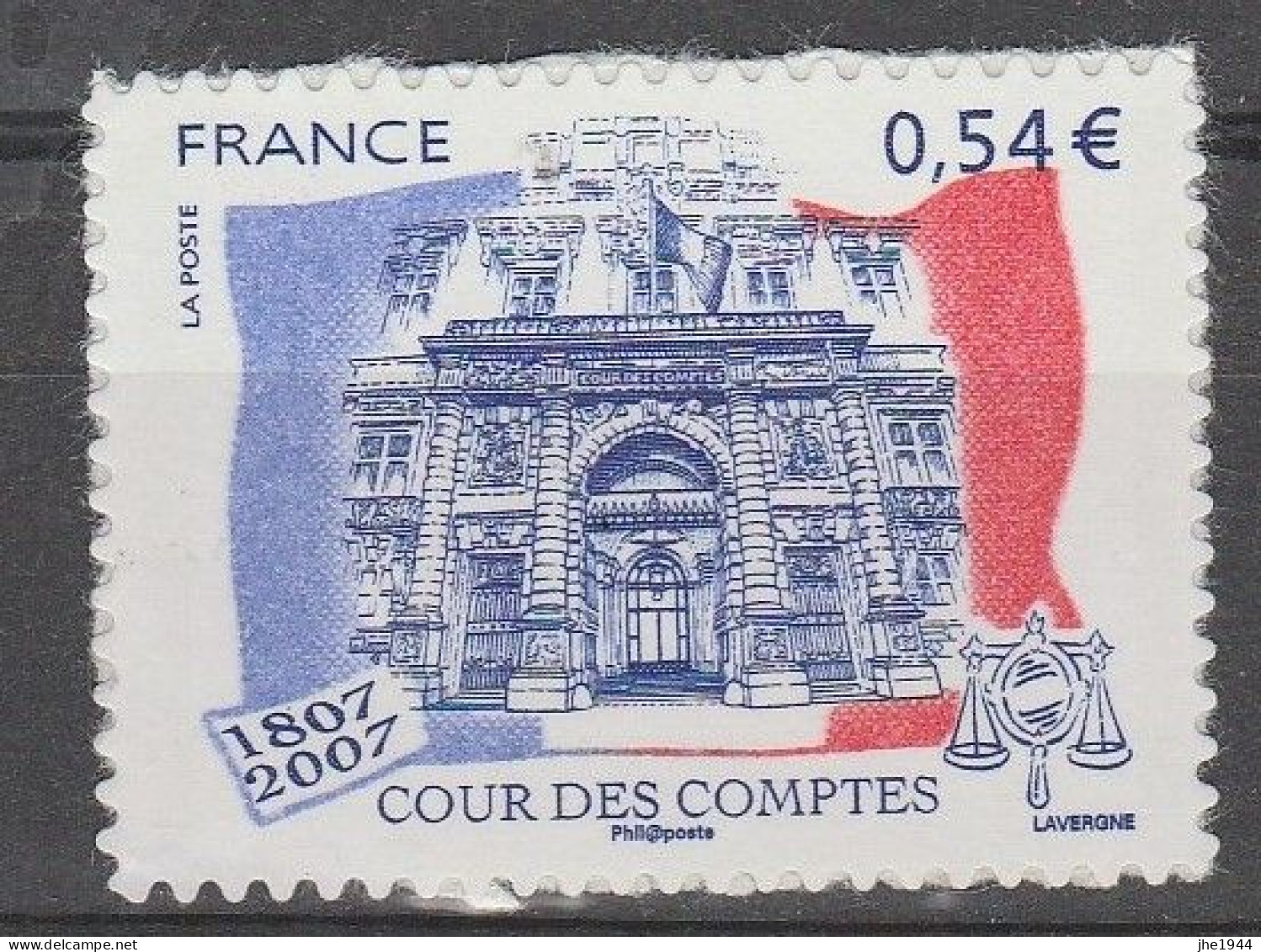 France Autoadhésif N° 117 ** Bicentenaire Cour Des Comptes - Altri & Non Classificati