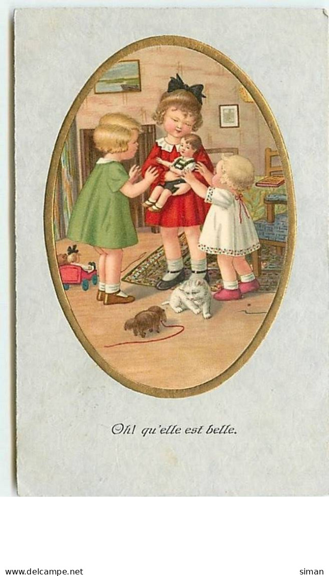 N°7422 - Pauli Ebner Non Signée - Enfants Avec Une Poupée - Ebner, Pauli