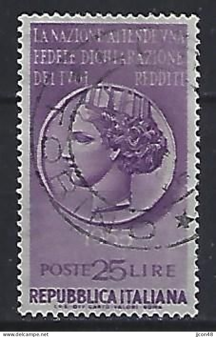 Italy 1955  Kampagne Fur Steuerehrichkeit (o) Mi.940 - 1946-60: Usati