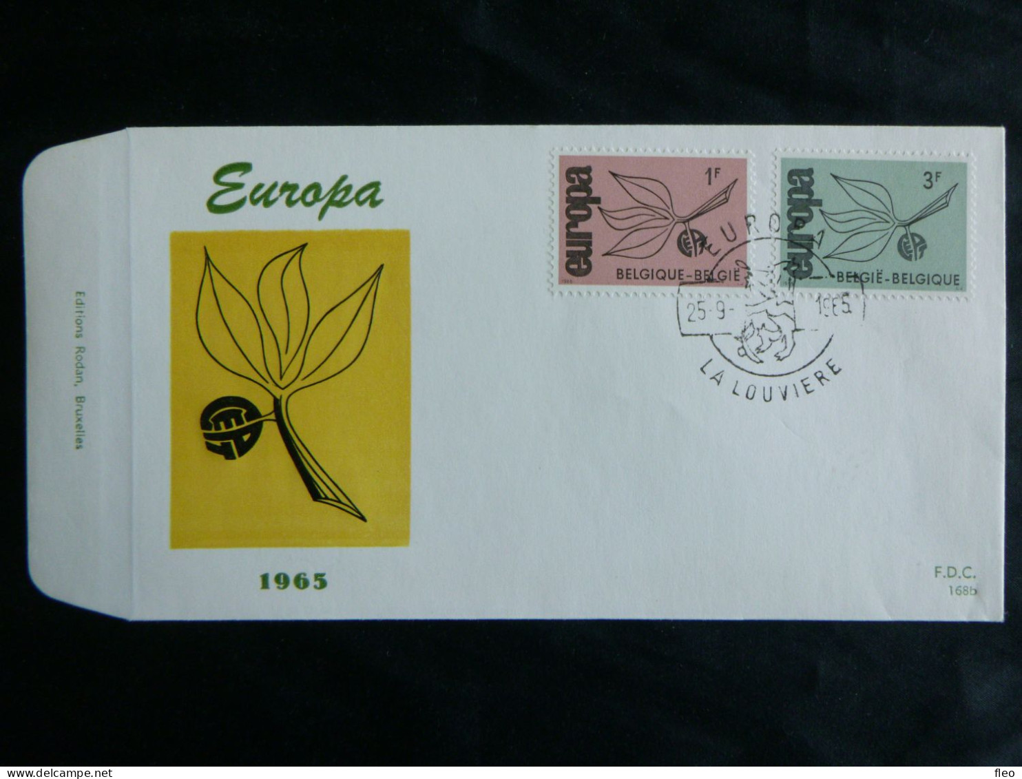 1965 1342-1343 FDC  ( La Louviere)  : " Europa 65 " - 1961-1970