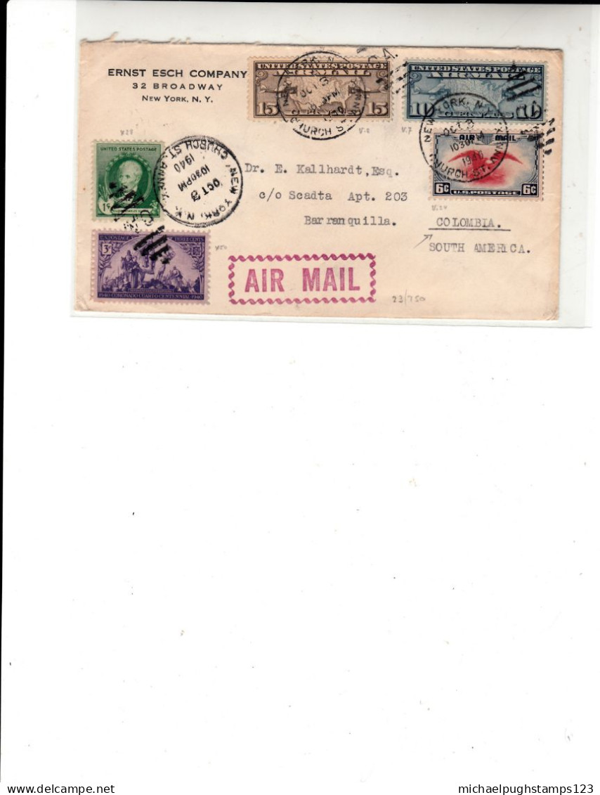 U.S. / Airmail / Colombia - Altri & Non Classificati