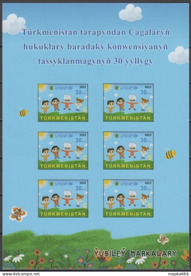 2023 Turkmenistan UNICEF Children's Day ! Just 2000 Copies MNH - Turkménistan