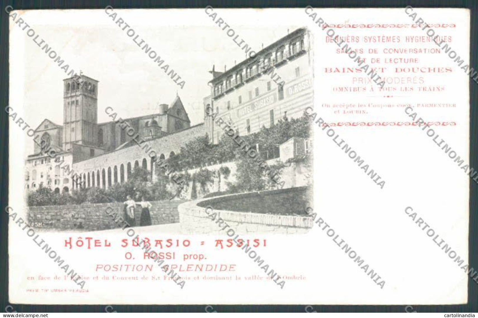 Perugia Assisi Pubblicitaria Cartolina ZB8613 - Perugia