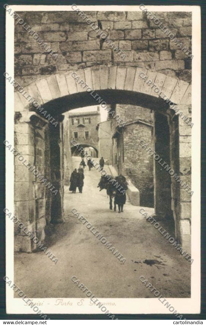 Perugia Assisi Porta San Giacomo Cartolina ZB8614 - Perugia