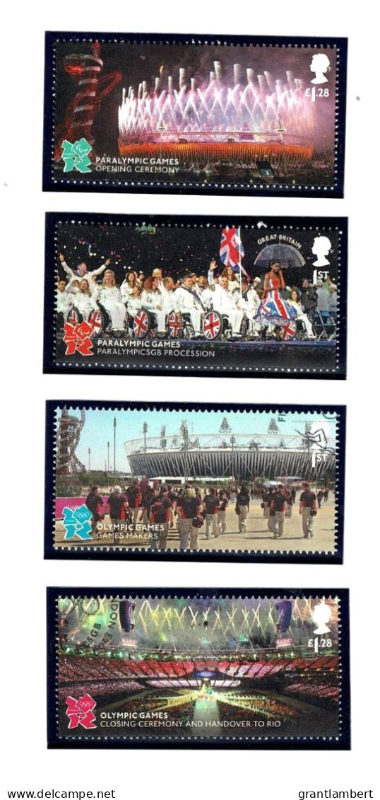 Great Britain 2012 Olympic Memories  Set Of 4 + Minisheet Used - Two Scans - Usati