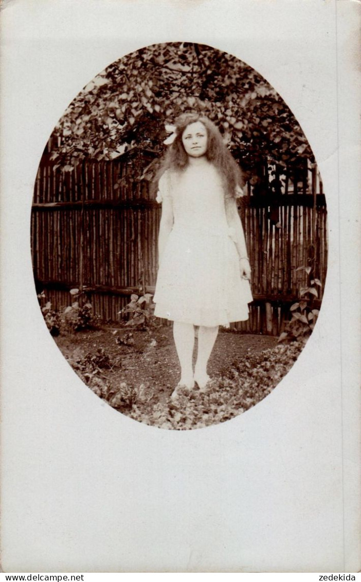 H1631 - Hübsches Junges Mädchen Mit Langen Haaren Pretty Young Girl Vintage - Gel Greiz - Photographs