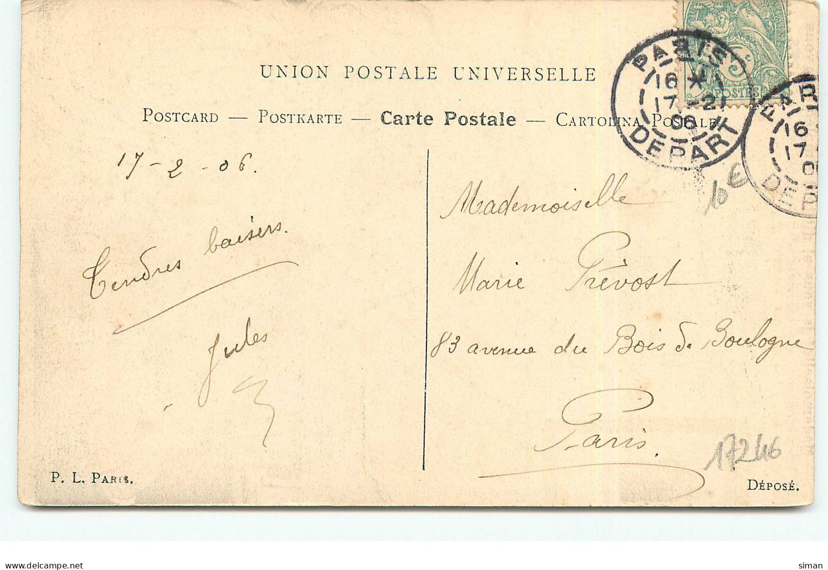 N°17246 - Mademoiselle, Je Vous Ai Dit ... Poupée - Femme Au Téléphone - P.L. Paris - 1900-1949
