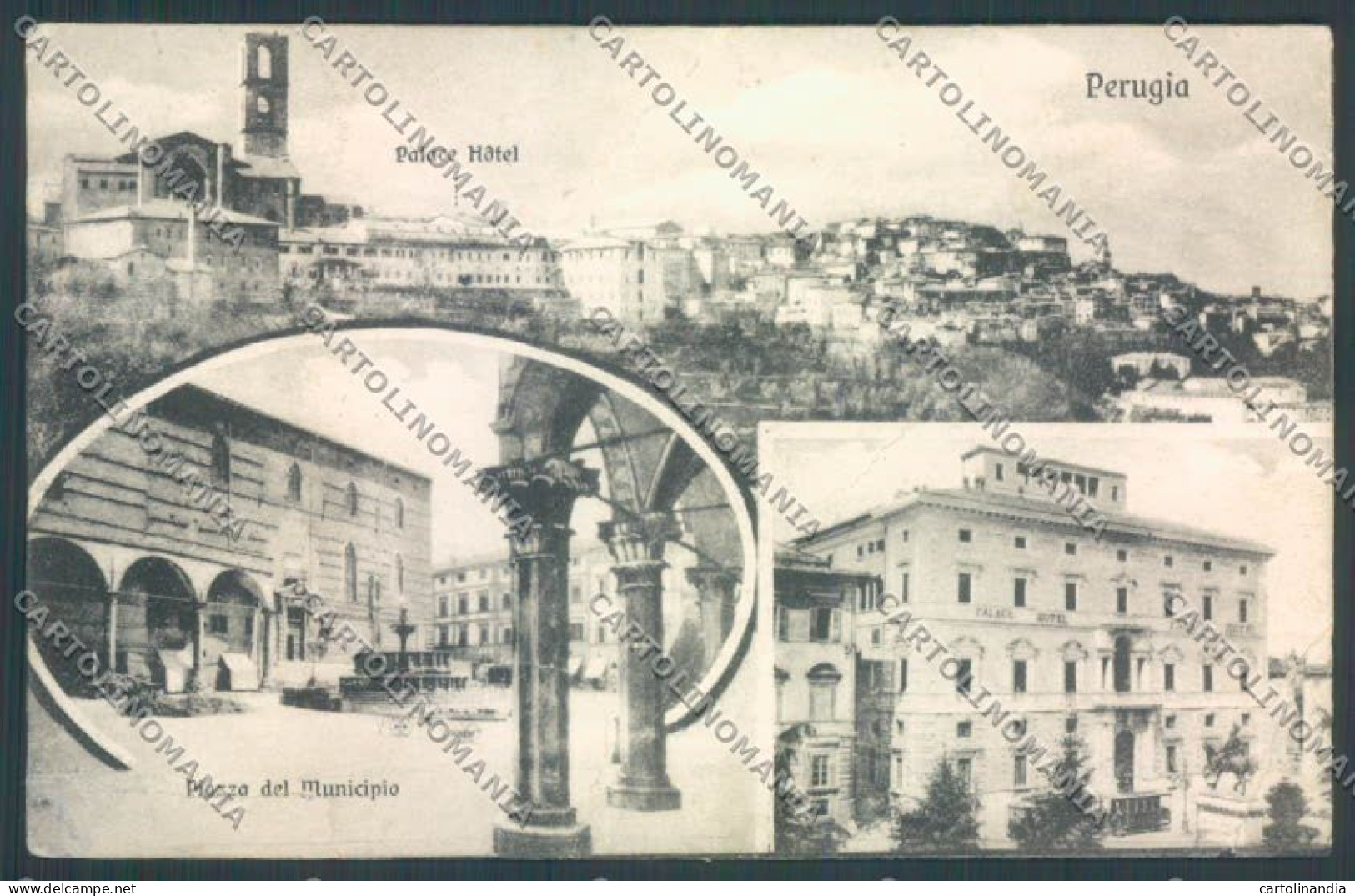 Perugia Città PIEGHINE Cartolina ZB8466 - Perugia