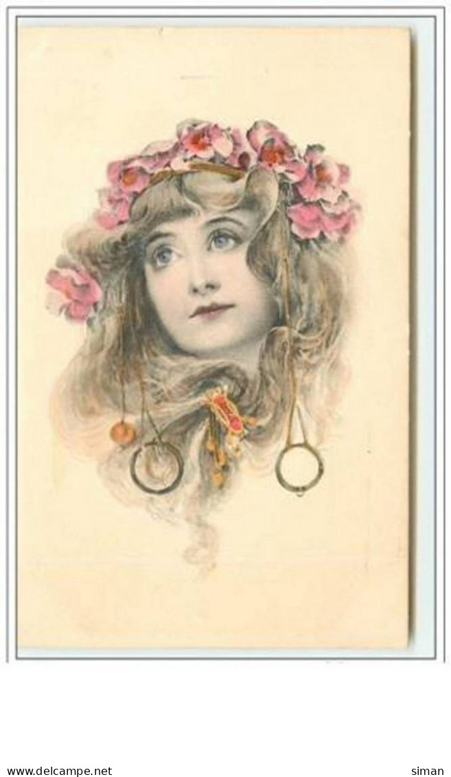 N°2726 - MM Vienne - Fillette Avec Une Coiffure Art Nouveau - Autres & Non Classés