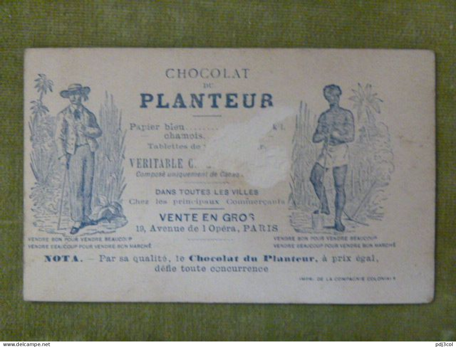 Expression Humoristique "Etre Attaché à Quelqu'un ! " - Publicité Chocolat Du Planteur - Altri & Non Classificati