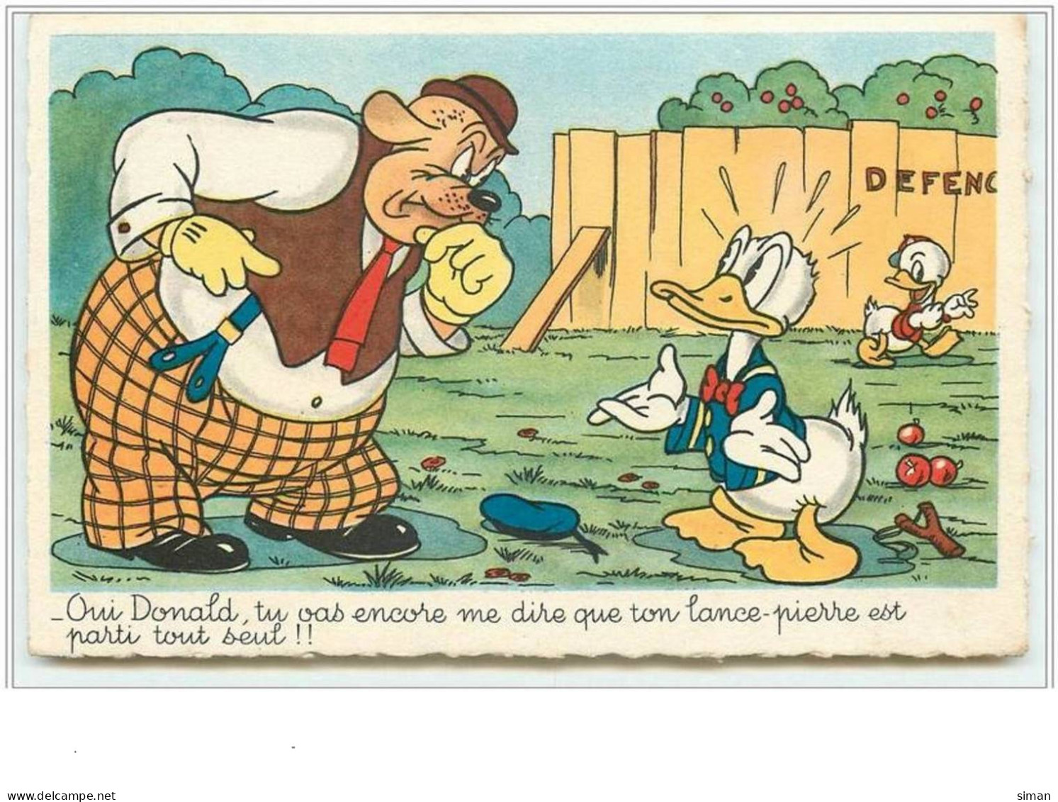 N°2822 - Disney  - Donald, Fifi, Riri Et Loulou - Oui Donald, Tu Vas Encore Me Dire Que Ton Lance-pierre Est Parti ... - Otros & Sin Clasificación