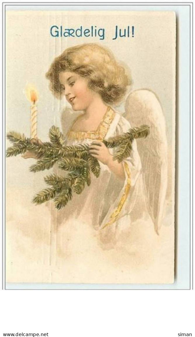 N°2894 - Glaedelig Jul - Ange Avec Une Bougie - Angels