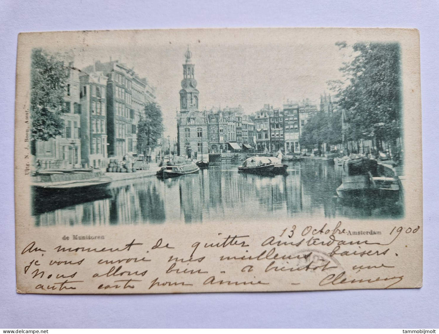 Netherlands. Postal Card From Amsterdam To Lyon. NVPH 60 With Perfin K 1 - Amsterdam