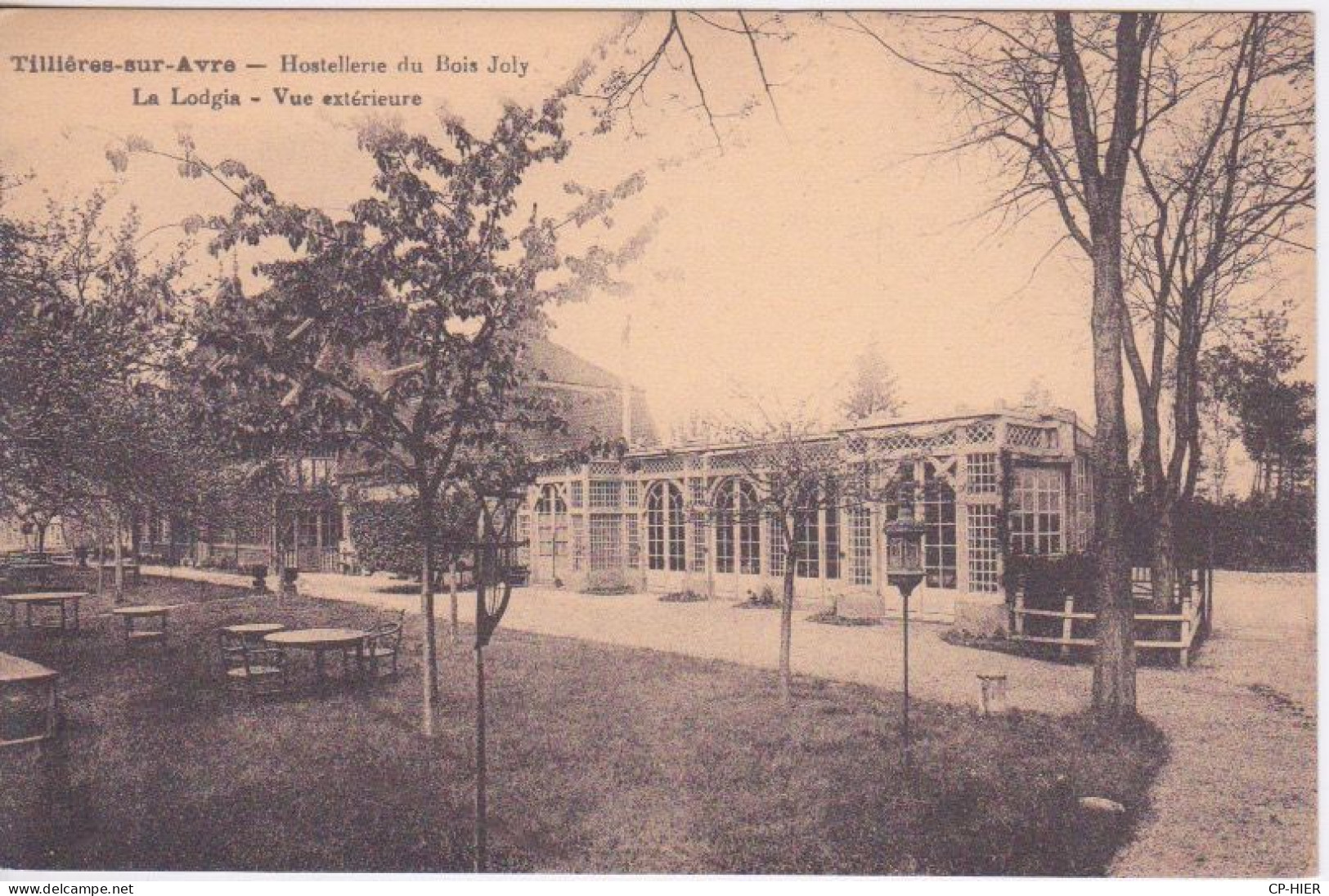 27 - EURE - TILLIERES SUR AVRE - RESTAURANT HOTEL DU BOIS JOLY - HOSTELLERIE COTE JARDIN - LODGIA - VUE EXTERIEURE - Tillières-sur-Avre