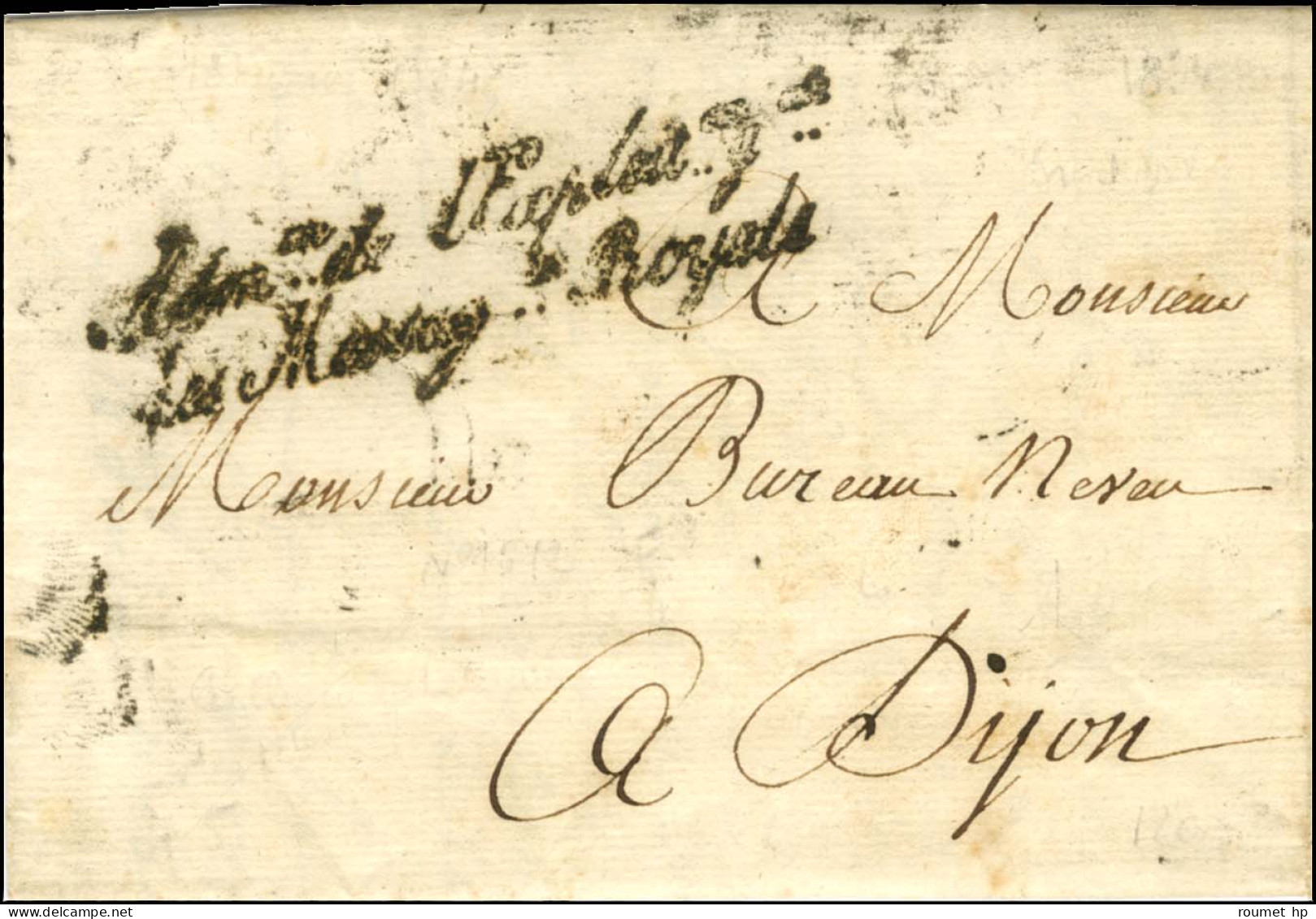 ' Admon De L'Exploition / Des Messagie Royales ' Sur Lettre Avec Texte Daté De Paris Le 13 Février 1834 Pour Dijon + Bul - Zonder Classificatie