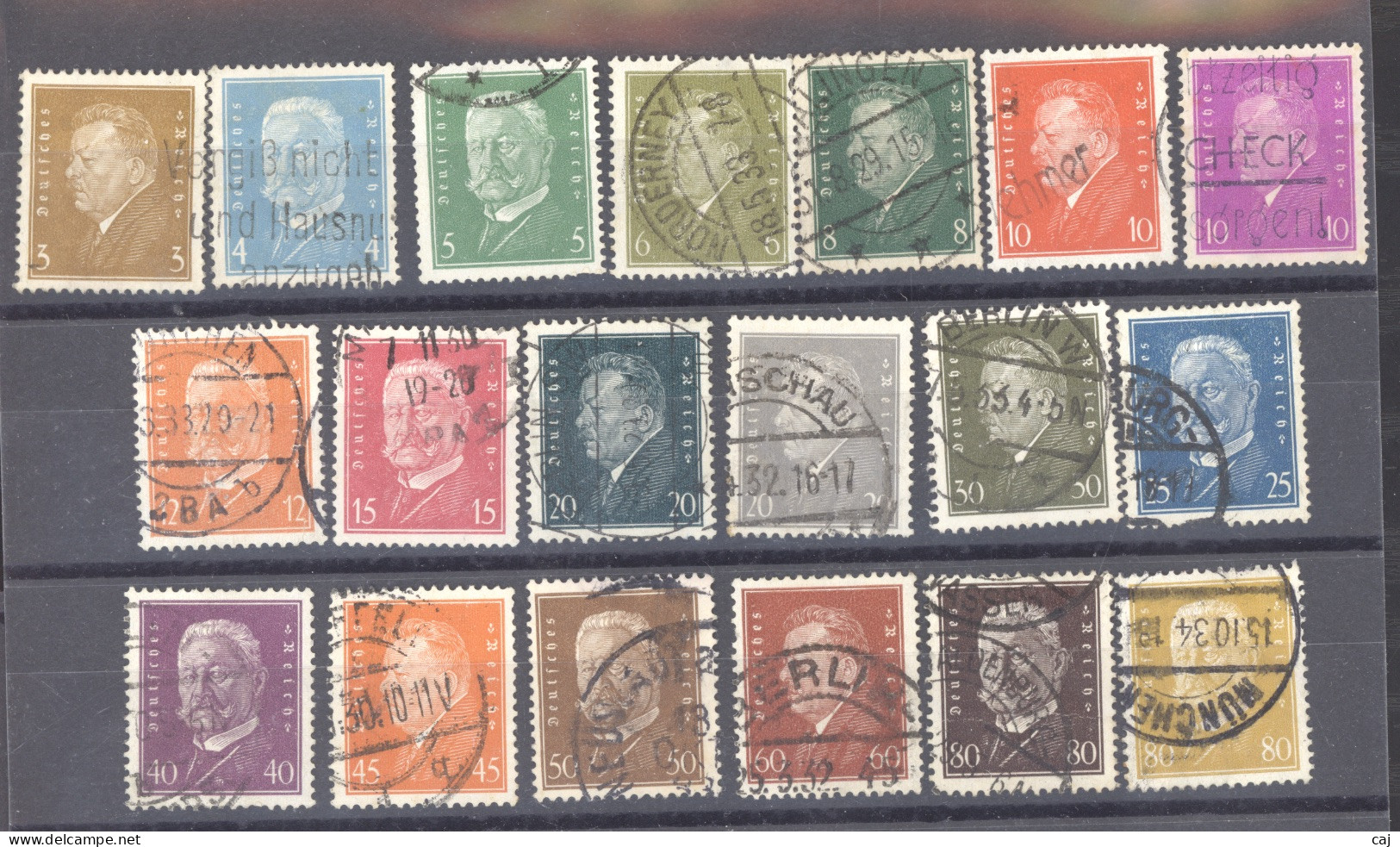 Allemagne  -  Reich  :  Mi  410...466  (o)  Série Complète - Used Stamps