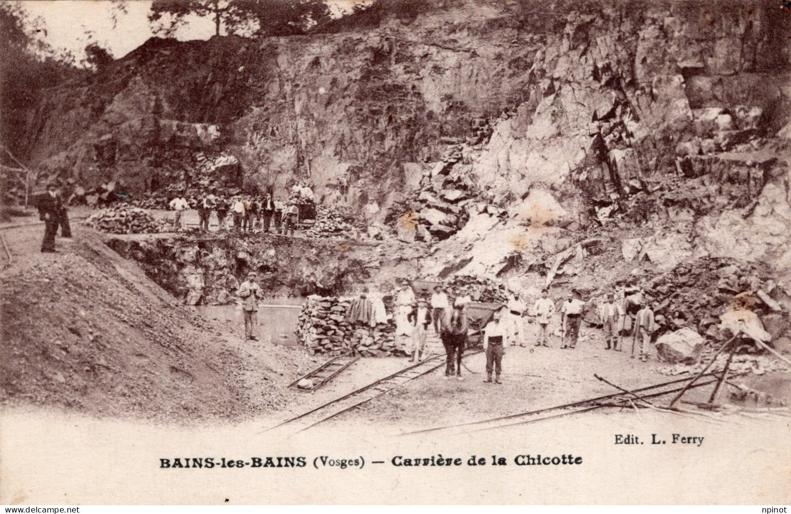 C P A  - 88 - BAINS LES BAINS  -   Carrieres De La Chicotte - Bains Les Bains