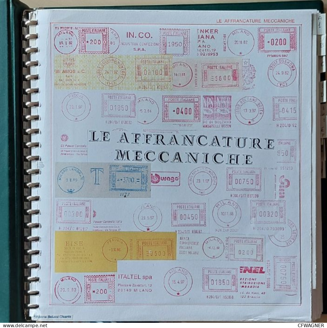 EMA Meter Freistempel Collection In Binder (+Schuber): ITALIA By BUSINESS SECTOR Diversi MEDICINE AND HOSPIT > 30 Pages) - Collections (with Albums)