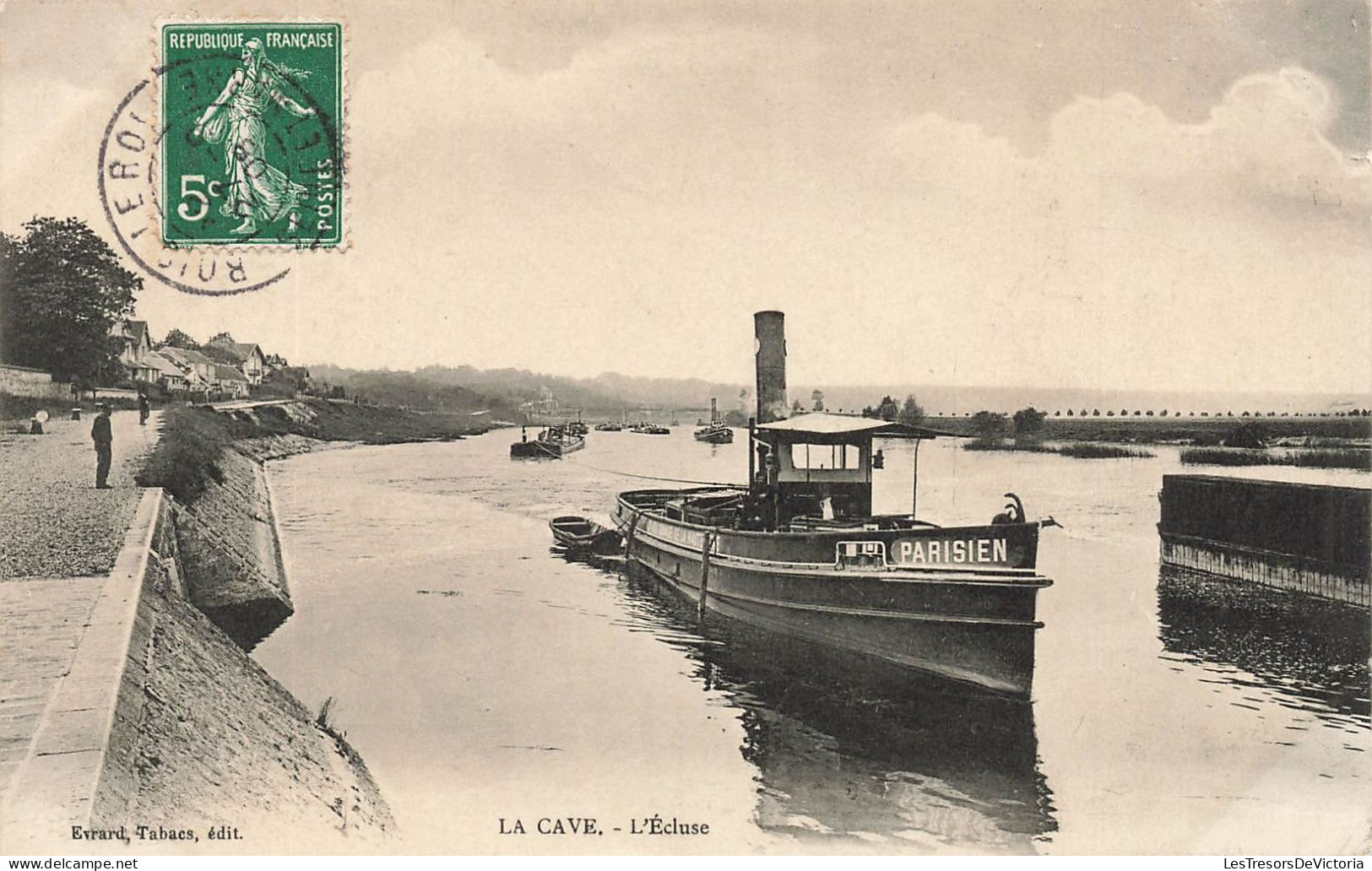 FRANCE - La Cave - Vue Sur L'Ecluse - Bateaux - Le Port - Animé - Carte Postale Ancienne - Narbonne