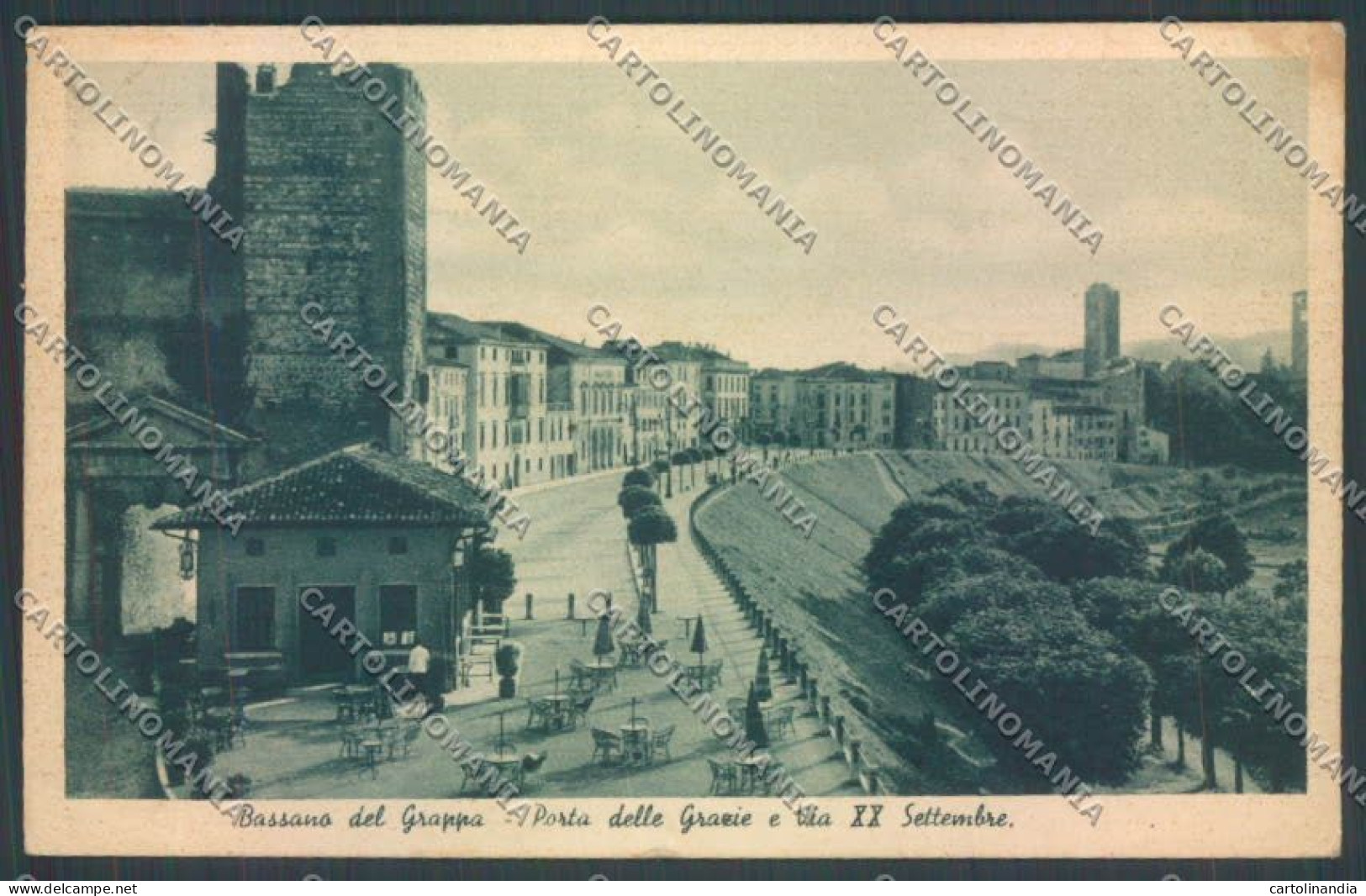 Vicenza Bassano Del Grappa Porta Delle Grazie PIEGA Cartolina ZB7882 - Vicenza