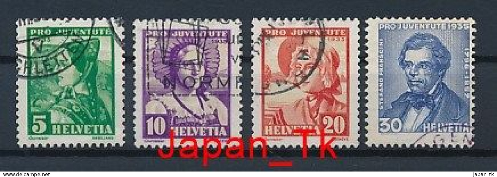 SCHWEIZ Mi. Nr. 287-290 „Pro Juventute“: Frauentrachten - Siehe Scan - Used - Used Stamps