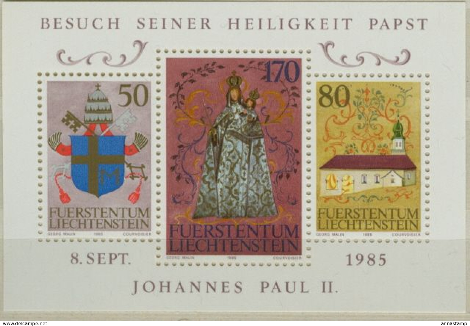 Liechtenstein MNH SS - Päpste