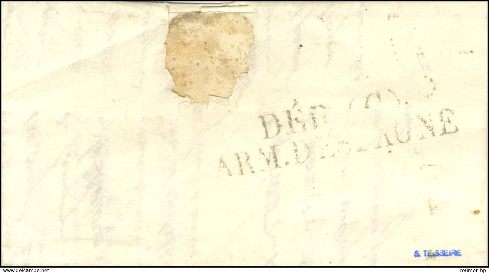(D) / ARM. D'ESPAGNE Sur Lettre Avec Texte Non Daté Adressée à Madrid, Au Verso DÉB (C) / ARM. D'ESPAGNE. - TB. - R. - Army Postmarks (before 1900)