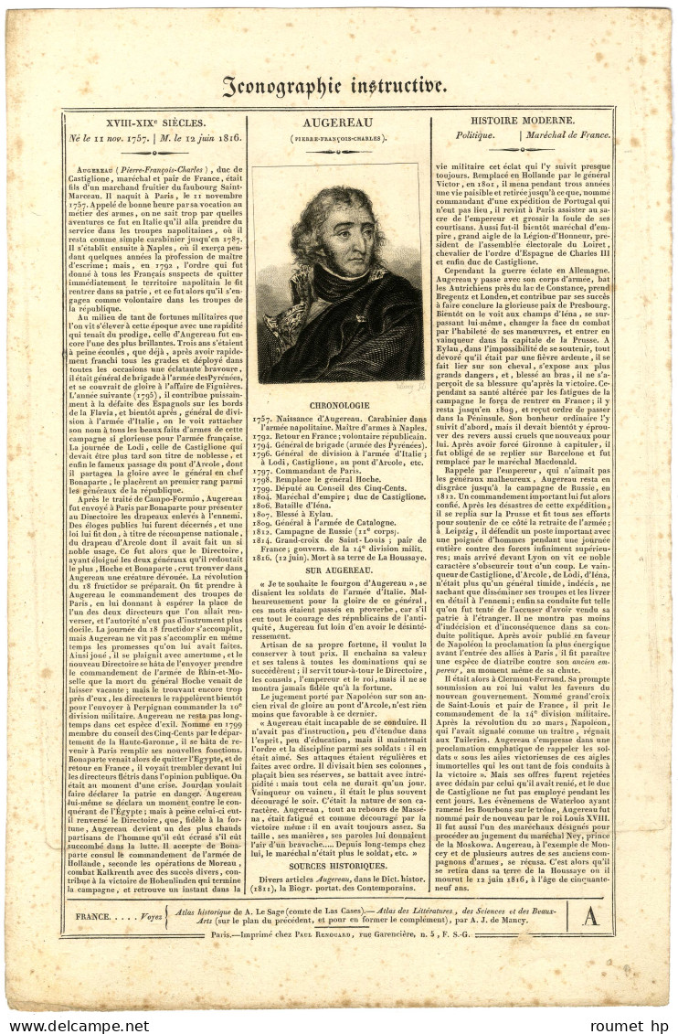 AUGEREAU Charles Pierre François, Duc De Castiglione (1757-1816), Maréchal D'Empire. - Otros & Sin Clasificación