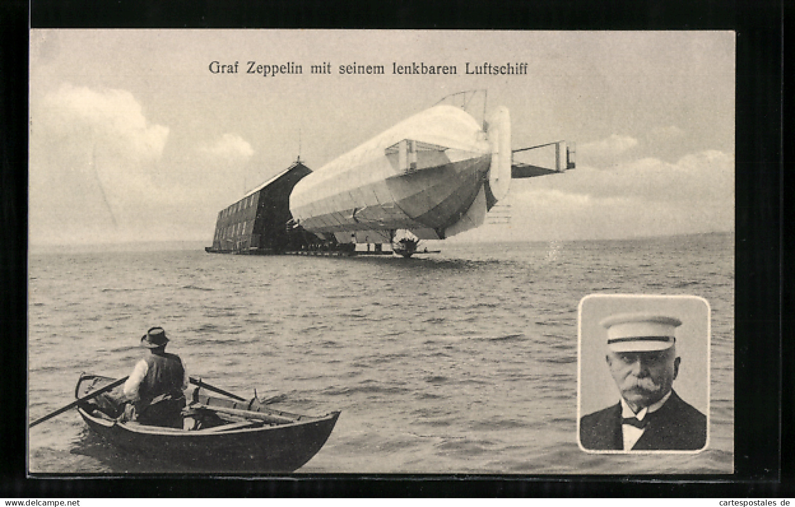 AK Graf Zeppelin Mit Seinem Lenkbaren Luftschiff  - Airships