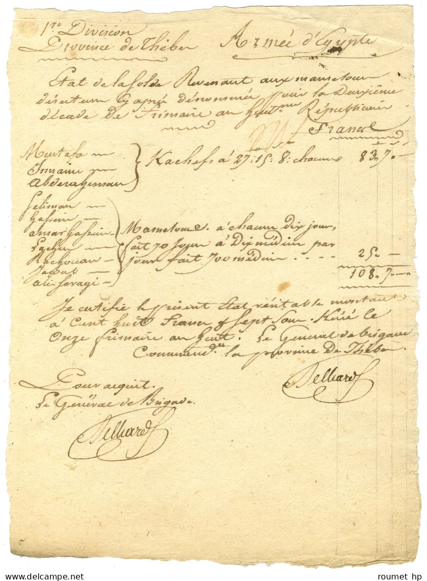 BELLIARD Augustin Daniel (1769-1832), Général De La Révolution Et De L'Empire, Chef D'État-Major De Murat. - Andere & Zonder Classificatie