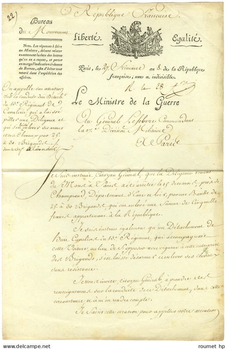 BERTHIER Alexandre, Prince De Wagram (1753-1815), Maréchal D'Empire. - Other & Unclassified