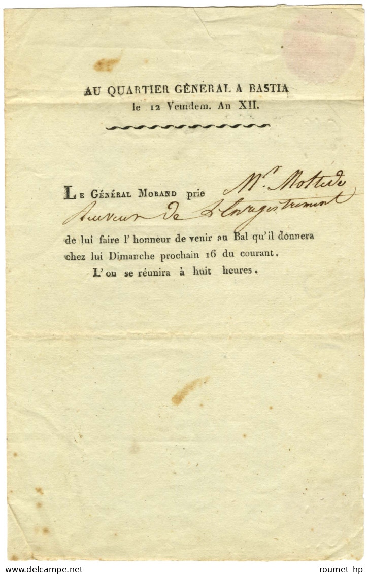 MORAND Joseph (1757-1813), Général De La Révolution Et De L'Empire. - Other & Unclassified