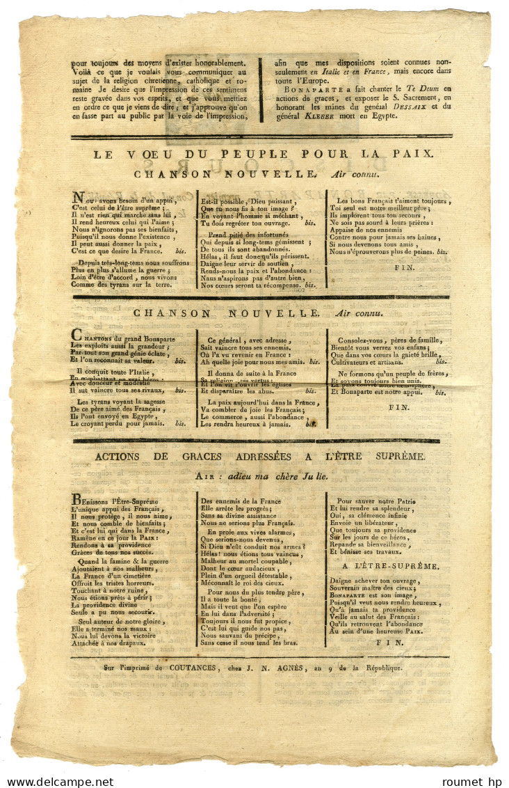 [NAPOLÉON 1er, Napoléon Bonaparte (1769-1821), Premier Consul Puis Empereur Des Français]. - Other & Unclassified
