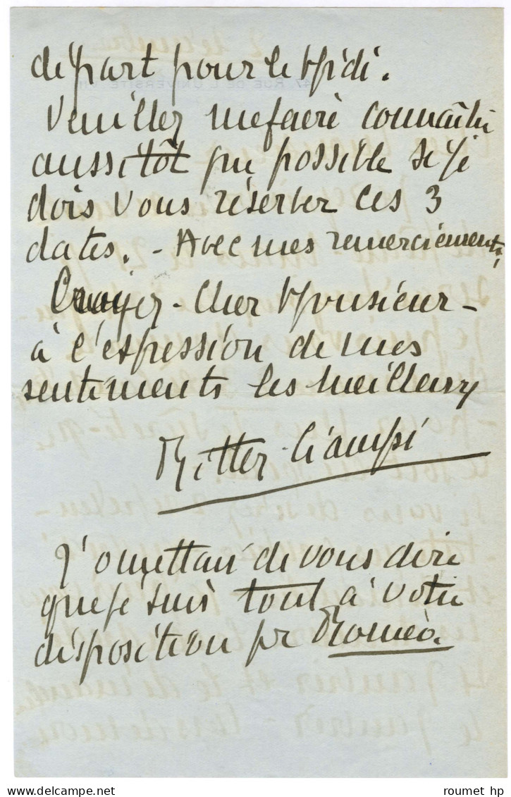 RITTER-CIAMPI Gabrielle (1886-1974), Chanteuse D'opéra. - Other & Unclassified