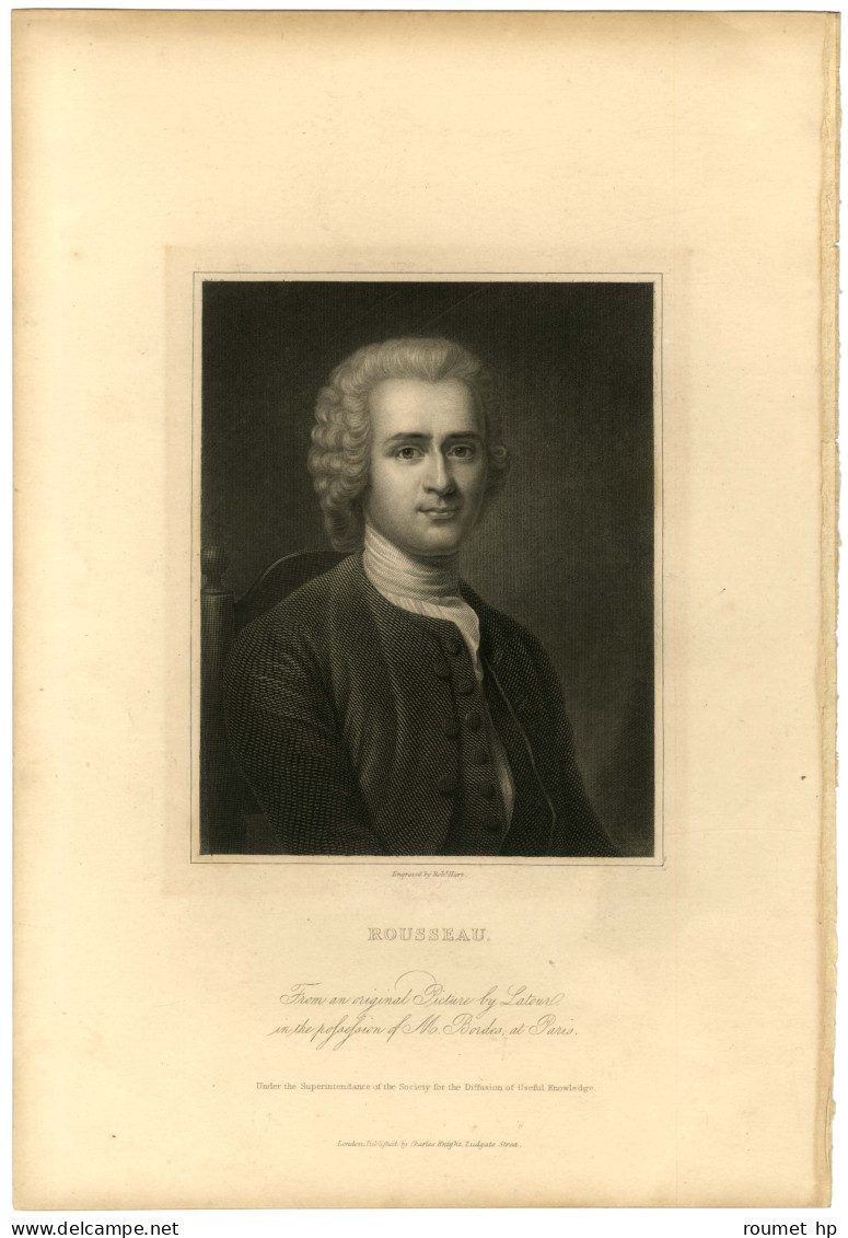 ROUSSEAU Jean-Jacques (1712-1778), écrivain Et Philosophe. - Other & Unclassified