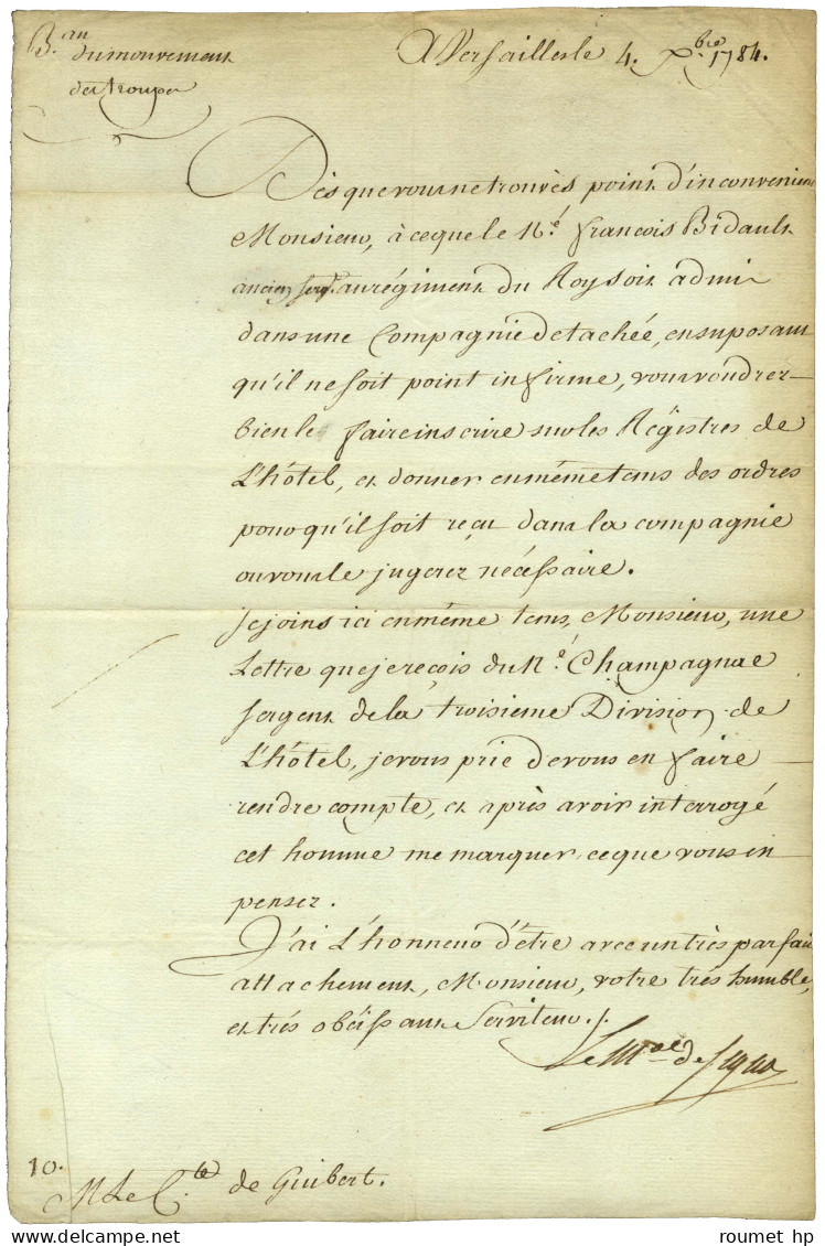 SÉGUR Philippe Henri, Marquis De (1724-1801), Maréchal De France. - Other & Unclassified