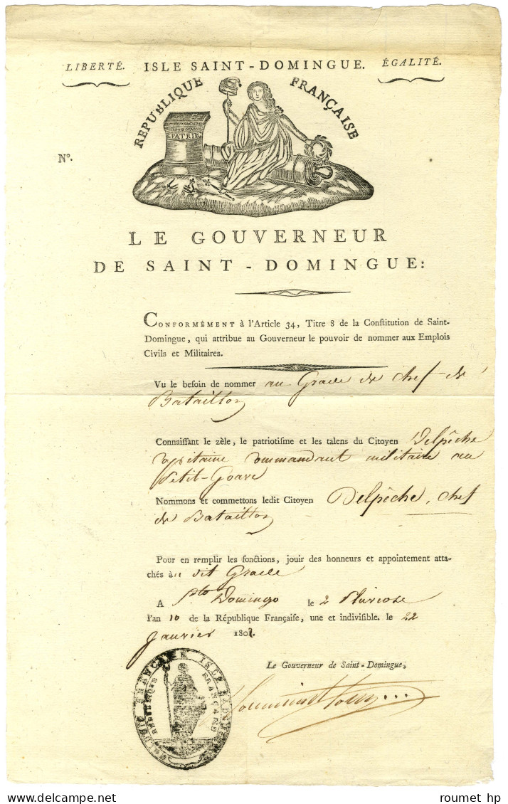 TOUSSAINT LOUVERTURE (1743-1803), Général Et Gouverneur De Saint-Domingue. - Andere & Zonder Classificatie