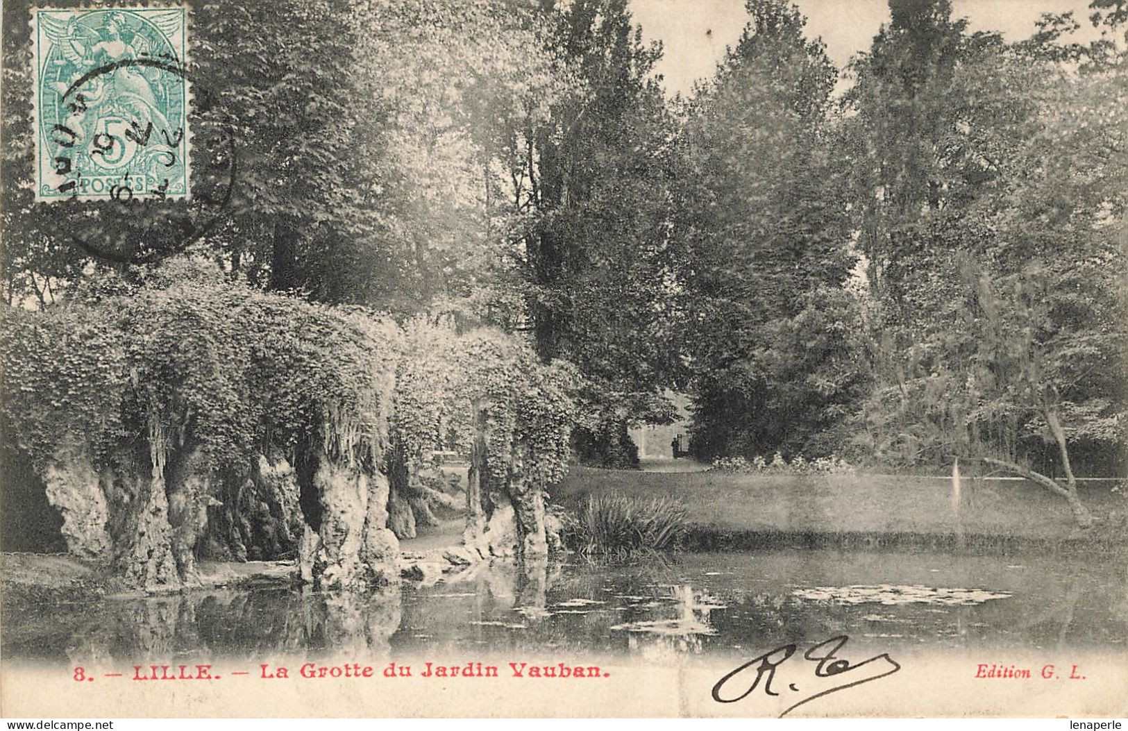 D7732 Lille La Grotte Du Jardin Vauban - Lille