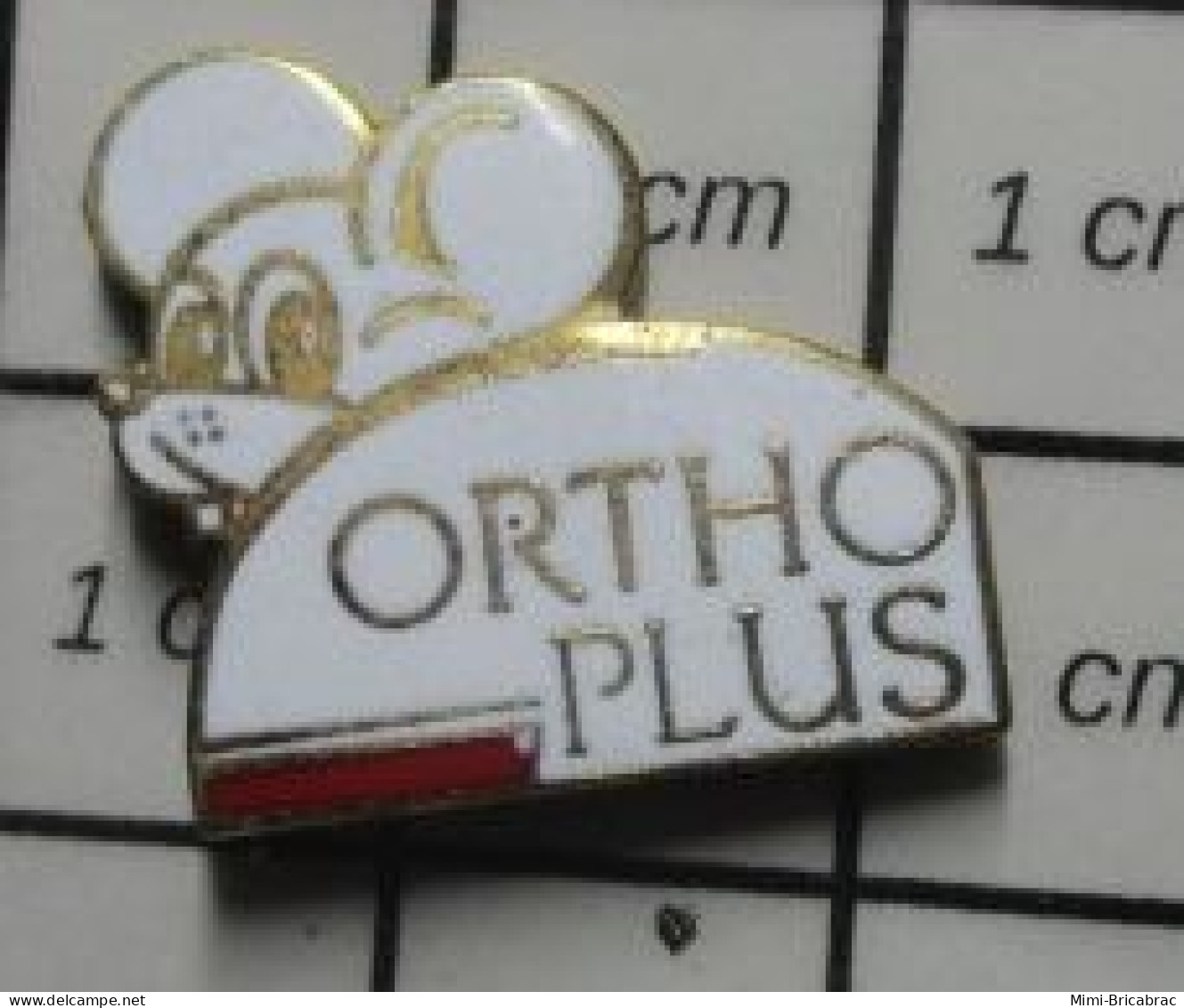 1618B Pin's Pins / Beau Et Rare / THEME ANIMAUX / SOURIS BLANCHE ORTHO PLUS - Tiere