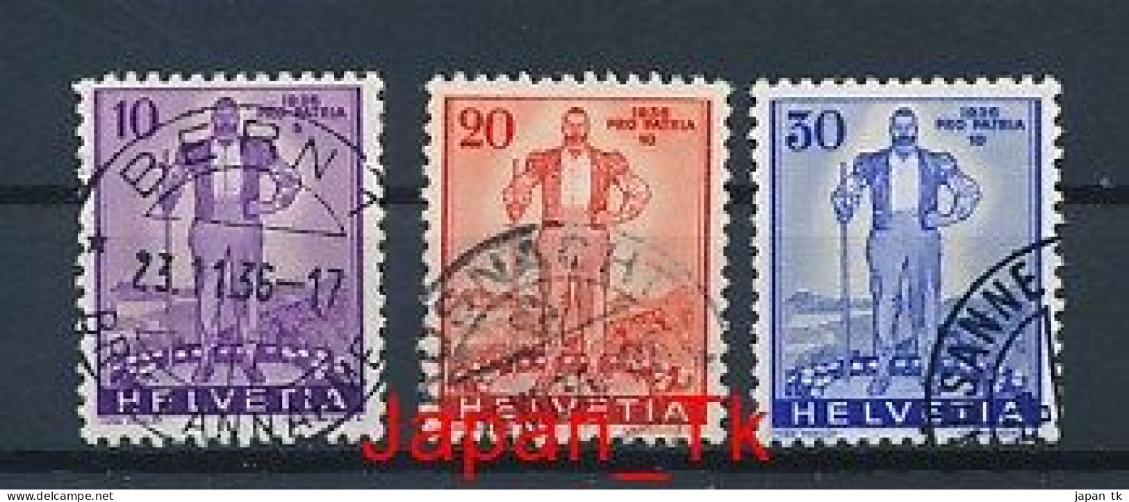 SCHWEIZ Mi. Nr. 294-296 Pro Patria“: Freiburger Senn - Siehe Scan - Used - Used Stamps