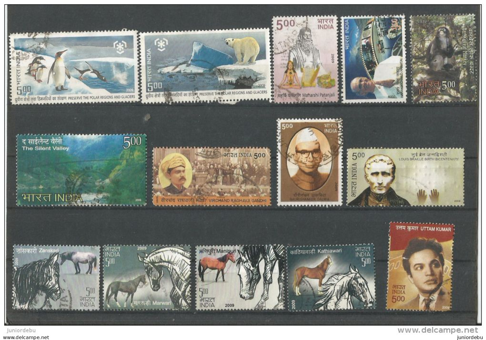 India - 2009 - 28  Different Commemorative Stamps. - USED. (  OL 02/10/2013 ) - Gebraucht