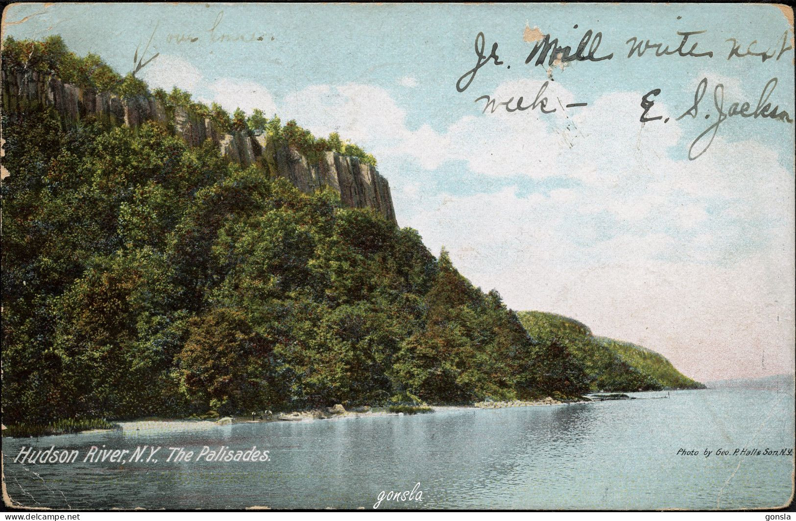 HUDSON RIVER N.Y. 1906 "The Palisades" - Other & Unclassified