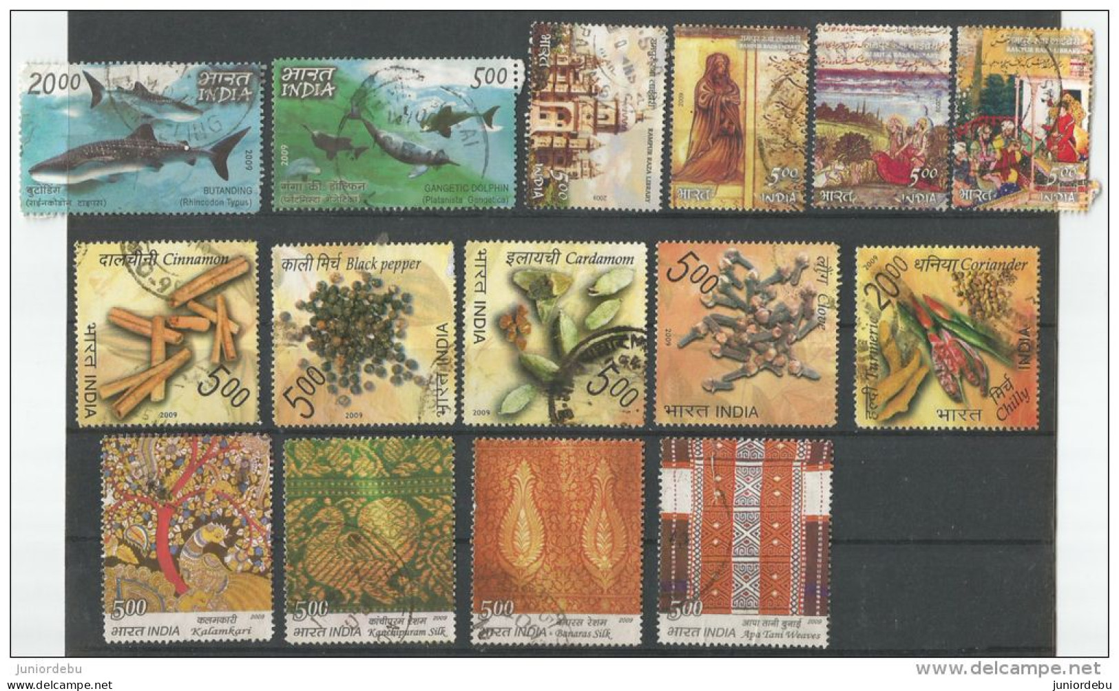 India - 2009 - 15 Different Commemorative Stamps In 3 Complete SETS. - USED.(OL  02/10/2013 ) - Gebruikt